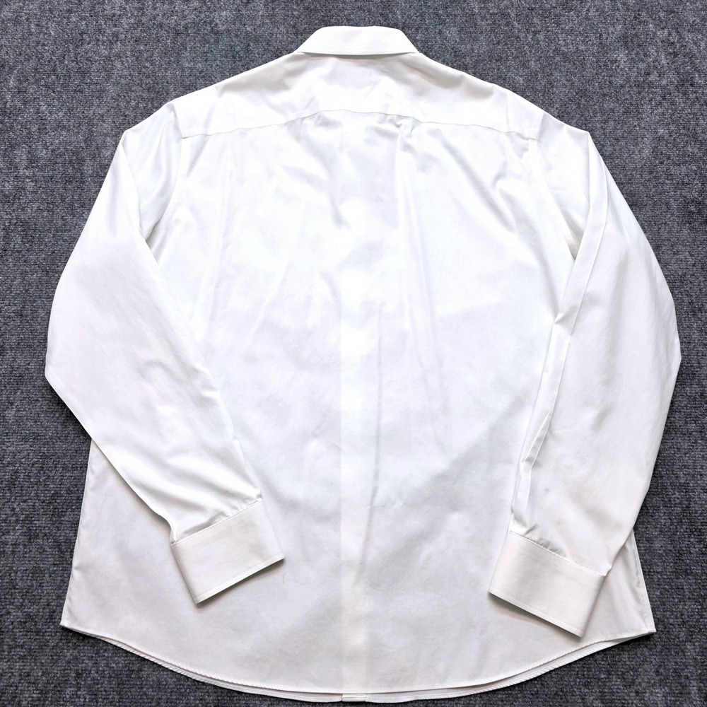 UNTUCKit Men's XXL Tall White Wrinkle Free Cotton Long Sleeve Button Down Shirt - Picture 3 of 14